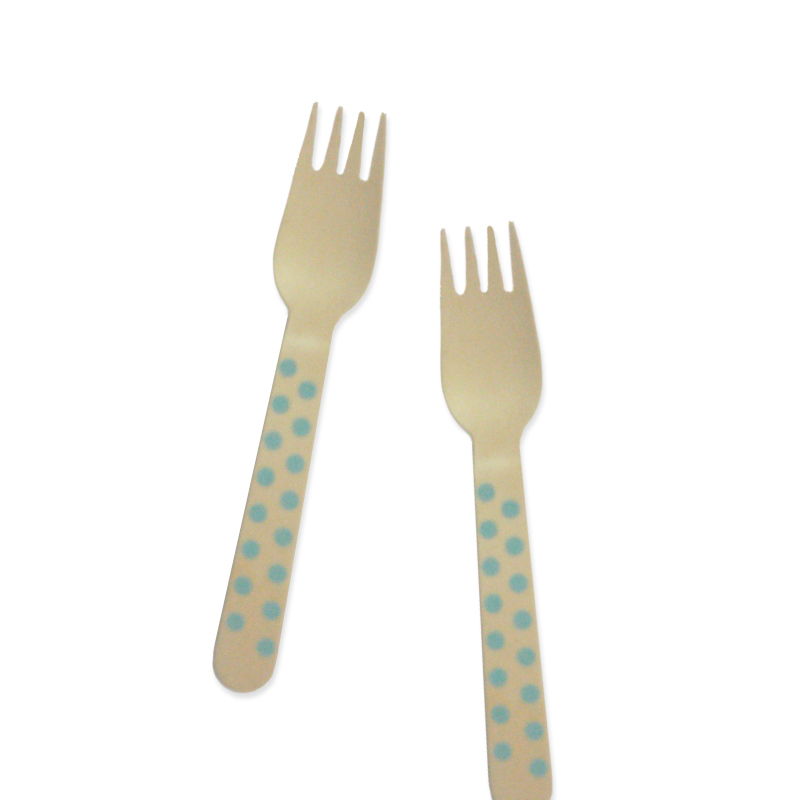 Fork - Polka Light Blue